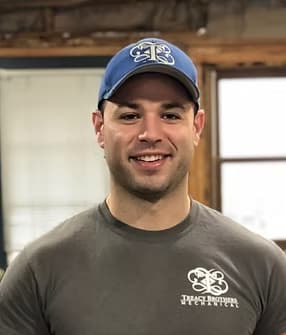 Mike Treacy, founder of Treacy Brothers, on a construction site